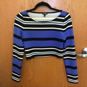 Express Striped Crop Top